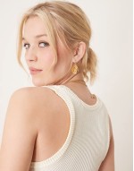 clean slate ribbed tank top in ecru