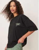 Disney Pixar unisex oversized t-shirt with Toy Story Alien prints in black