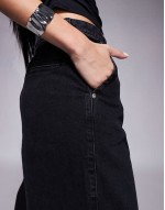 jorts in black